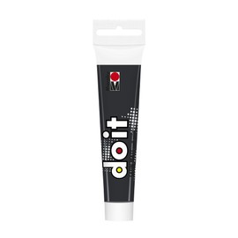 Marabu DO IT Craft Paint, 36 ml Black, Semi-Matt Acrylic Paint for DIY, Crafts and Hobby, Water-based Paint, Weatherproof, Non-fading, Quick-Drying, Vegan, 12760076073, 36 ml