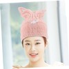 Baluue Microfiber Hair Dry Hat Cat Ears Bath Towel Wrap
