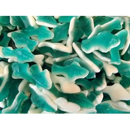 Blue Sharks | Blue Gummi Sharks 1 Pound ( 16 OZ )