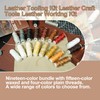 EDIETH Professional Leather Craft Tools Kit Leather Working & Tooling