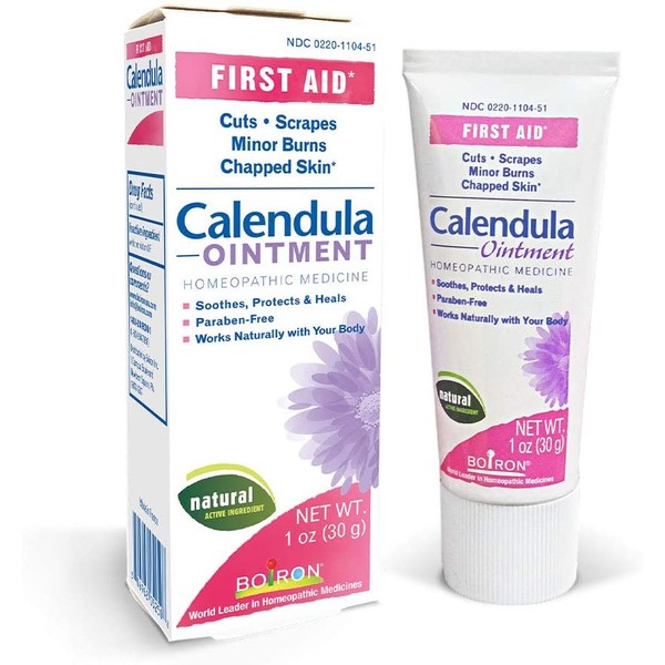Boiron Calendula Ointment 1 Oz Homeopathic First Aid Ointment for Cuts, Scrapes, Minor Burns, and Chapped Skin