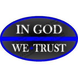 in God We Trust 3.5" x 6" Vinyl car Laptop or Window Decal Sticker