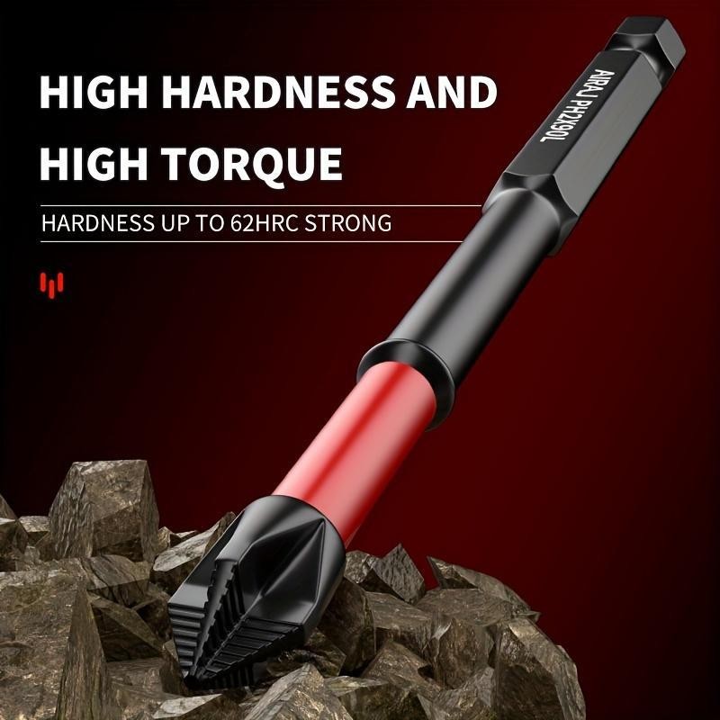Magnetic Phillips Screwdriver Bit Set, High Hardness Anti-slip Screwdriver Head