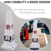 OrangeStar 3-Pack 28" No Parking Cones, Large 4-Sided Traffic Cones
