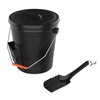 Ash Bucket - 4.75-Gallon Metal Bucket with Lid and Shovel