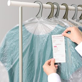 30 Pack Plastic Clothes Covers 60x90 cm Hanging Garment Bags Clear Clothes Bags Dry Cleaning Bags Dust-proof Garment Protector Covers for Shirt Jacket Suit Sweater