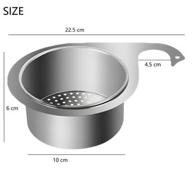 XINYOUZEFA Multi-Functional Drain Basket, Stainless Steel Swan Shape Strainer Basket for Sink, Swan Sink Strainer Basket, Tap Hanging Filter Basket, Corner Sink Strainer