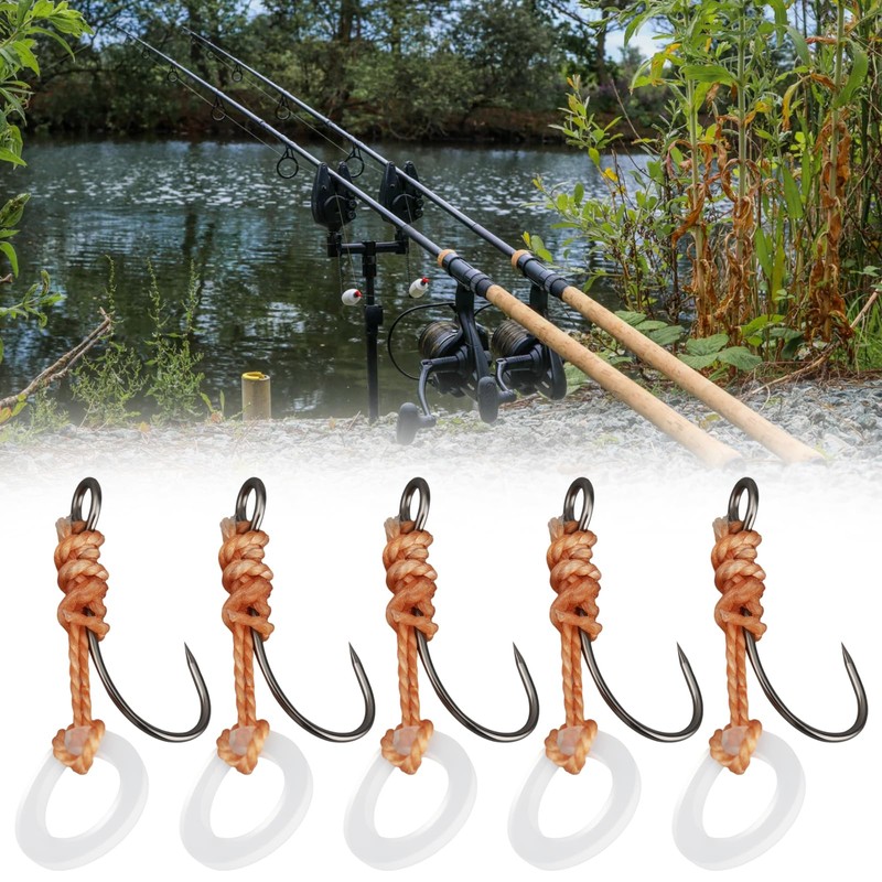 Be In Your Mind 10pcs Size 12 Barbless Pre-Tied Hook