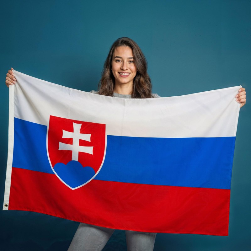 PHENO FLAGS Slovakia Flag 90 x 150 cm - Weatherproof