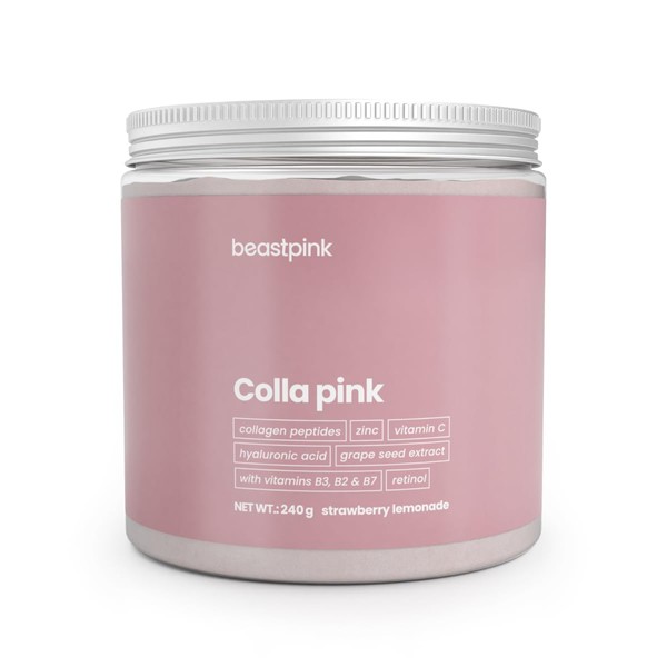 BeastPink BeastPink Colla Pink - Sch?nheitsdrink fr Frauen, mit Hyalurons?ure,