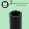 30MM Impact Socket 1/2 Inch Drive, Deep 6-Point Wheel Nut