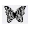 'Stripy Butterfly' Temporary Tattoo - Water Resistant, Skin-Safe, Non-Toxic Transfer