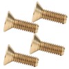 50Pcs Flat Hex Socket Screw Copper Countersunk Head Fastener Hardware