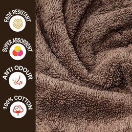 Towelogy® Super Soft Luxurious Bath Sheets Extra Large 100% Egyptian Cotton Bathroom Shower Towel Super Absorbent Hotel Quality Fade Resistant 90x140cm | Machine Washable (Peanut Brown, 1)