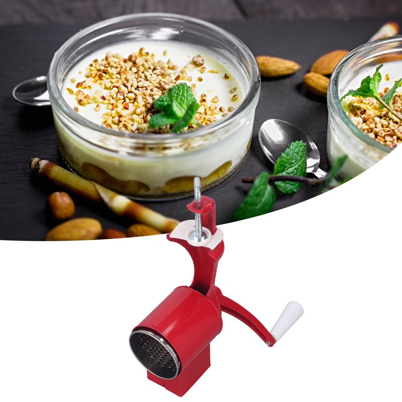 Multifunctional Kitchen Cheese Grater Manual Hand Crank Vegetable Slicing Walnuts