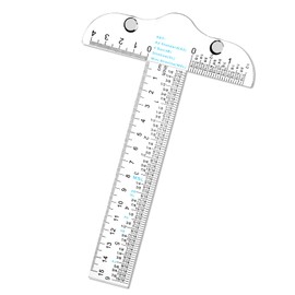 6" Clear Acrylic T Square Ruler, Drafting Tools T Square, Inches and Metric for Crafting, Drafting and General Layout Work, Art Framing, Scrapbookin,g Crafting