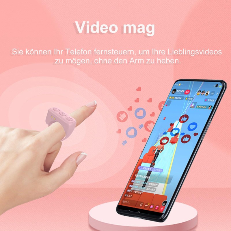 Scrolling Ring Tik Tok Remote Control Smart Ring Finger Bluetooth