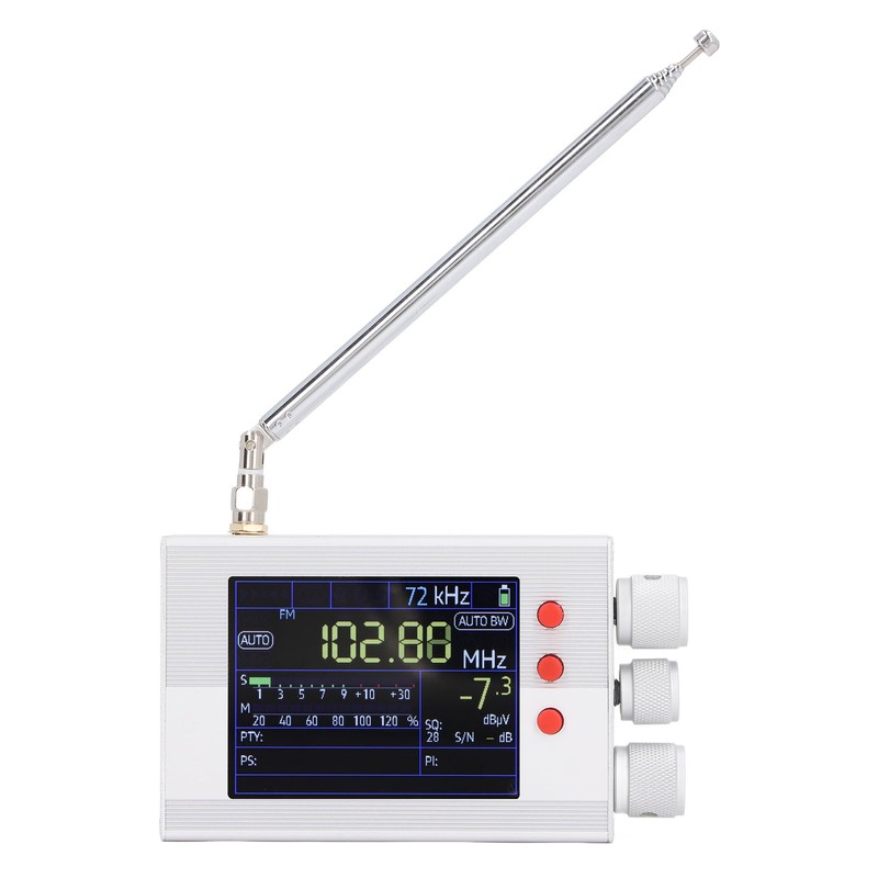 Full Band Radio Receiver 2in LCD Display 144‑27000Khz 65Mhz‑108Mhz Shortwave