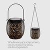 Solar Lantern Outdoor Waterproof Hanging Solar Light with Handle Chain