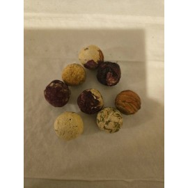 floral vitality 8 Handcrafted Flower Herbal Tea Bombs – A Delightful Sip of Nature