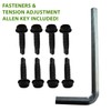 Cornerstone Black Adjustable Hinges For Aluminum Fencing | With Alignment