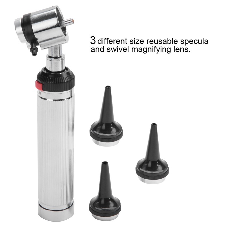 Medical Diagnosis Otoscope Ear Care Speculum Magnifying Lens Clinical LED