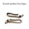 4PCS Alloy Fish Hook Key Chain 70mm/2.76in U-Shaped Wallet Holder
