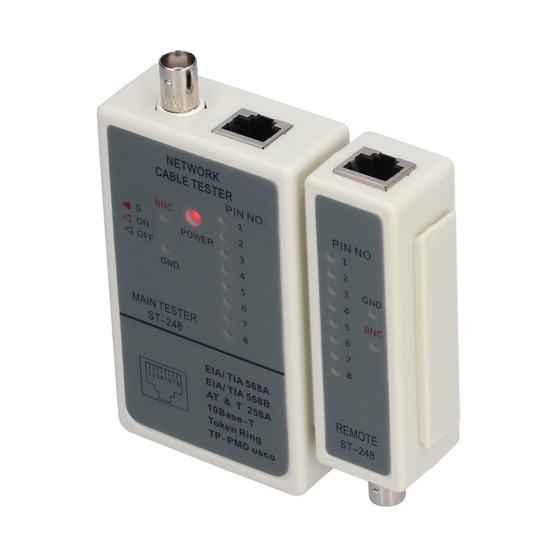 248 Cable Tester Automatic Scanning RJ45 RJ12 RJ11 Network Wires