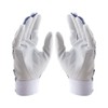 UA Clean Up Batting Gloves White/Midnight Navy/Midnight Navy LG, white