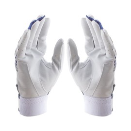 UA Clean Up Batting Gloves White/Midnight Navy/Midnight Navy LG, white midnight navy midnight navy