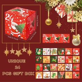 2024 Christmas Advent Countdown Calendar Box,Fillable Advent Calendar,Empty Advent Calendars to Fill,24 days Advent Calendar Paper Box,Empty Advent Calendar to Fill Yourself for DIY Xmas Decorations