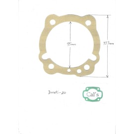 DUCATI Motorcycle BASE Gaskets   '80-'02,   Set of 2 .              (Duc-20)