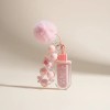 Gloss Labial Paleta Con Llavero Pompón Rosa Kawaii