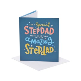 UK Greetings | Father's Day Card for Stepdad | Card for Dad, Grandad, Husband | Him, Boys, Men | Special Design | With Envelope | 159x184 mm