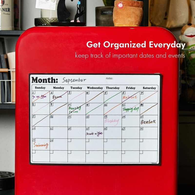 Fridge Calendar Magnetic Dry Erase Whiteboard Calendar for Refrigerator Planners