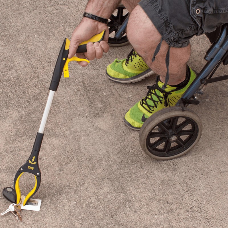 RMS 2 Pack 21 Inch Short Grabber Reacher with Rotating