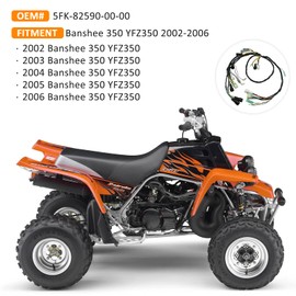 Arnés de cableado, arnés de cable eléctrico principal para Yamaha Banshee 350 YFZ350 2002-2006 (OEM# 5FK-82590-00-00)