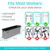 Vive Walker Basket Accessories Bag - Tray for Folding Walker