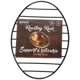 Danesco 9 x 12-Inch Oval Non-Stick Roaster Rack