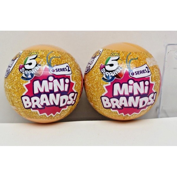 ZURU LOT OF 2 Zuru 5 Surprise Mini Brands Mini