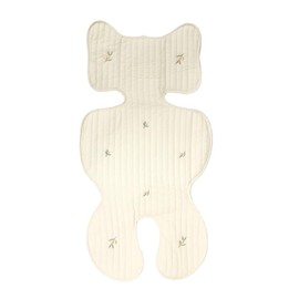 MILASIC Baby Stroller Seat, Olive Quilting, Seat Cushion, Comfortable, Non-stuffy, Breathable, Washable, Washable, Foldable, Storage, Portable, 100% Cotton, Mesh, Newborn, Spring, Summer, All Seasons,