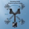 Car Rearview Mirror Phone Holder Adjustable 360 Degrees Rotation Multifunctional