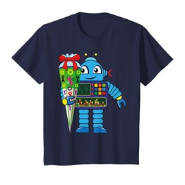 Robot with School Cone First Day of School T-Shirt