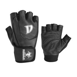 Danimal Gel Weight Lifting Body Building Gloves Gym Strap Training Leather Grip (XL)