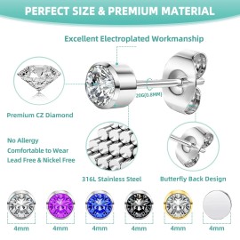 zygc Professional Ear Piercing Gun Kit with 18 Pairs of Diamond Stud Black