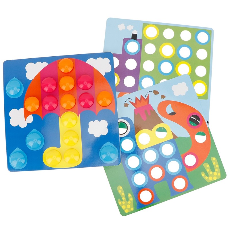 Preschool Children Mushroom Button Nail Intelligent Learning Funny Toy Gift