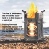 Smokeless Fire Pit,Outdoor Wood Burning Portable Firepit,Outdoor Camping,Home Heating,with Baking
