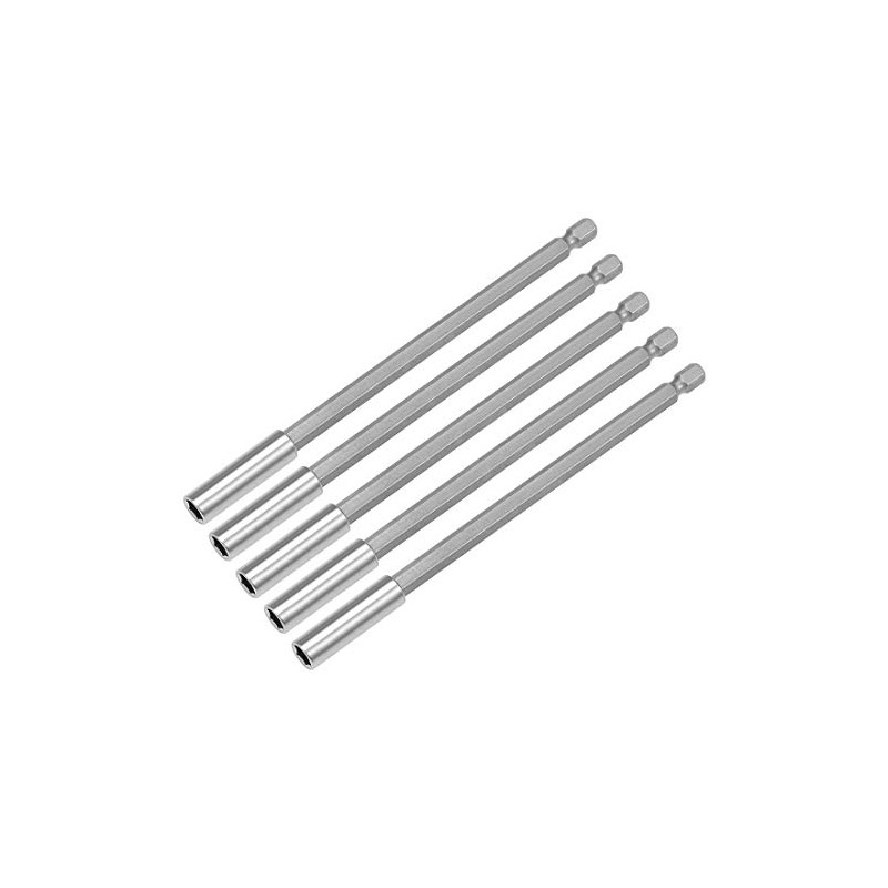 sourcing map 5 Pcs 1/4 Inch Hex Shank by 6