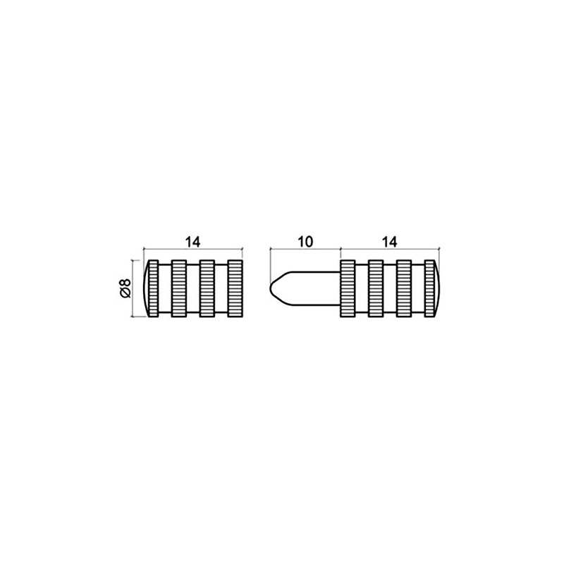 AERZETIX: 20 x bolts and dowels for table extension diameter