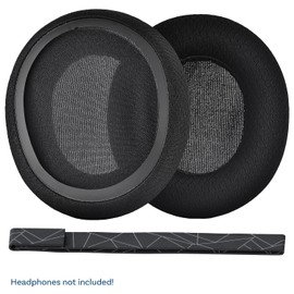 Ear Pads & Headband Replacement for SteelSeries Arctis 7/9 / Pro & Prime Wireless Gaming Headset etc. by MMOBIEL - Mesh Fabric Ear Pad Cushions & Elastic Fabric Headband Top Pad Cushion